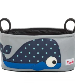 Kurve|Klapvogne-3 Sprouts Barnevognstaske - 32x15x13 cm - Hval