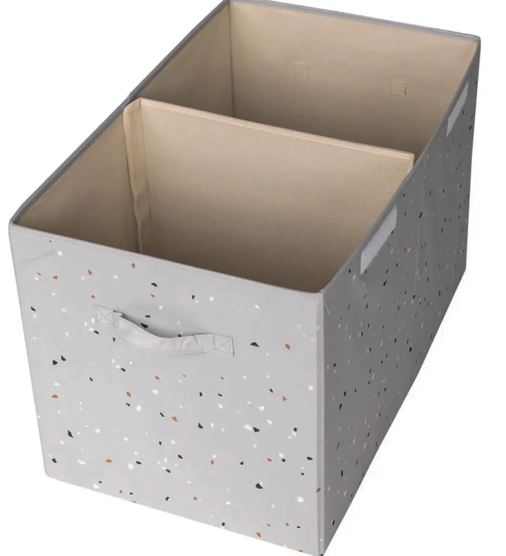 3 Sprouts Bokse Og Kasser*Opbevaringskasse m. Låg - 63x38x39 cm - Terrazzo/Lyseg