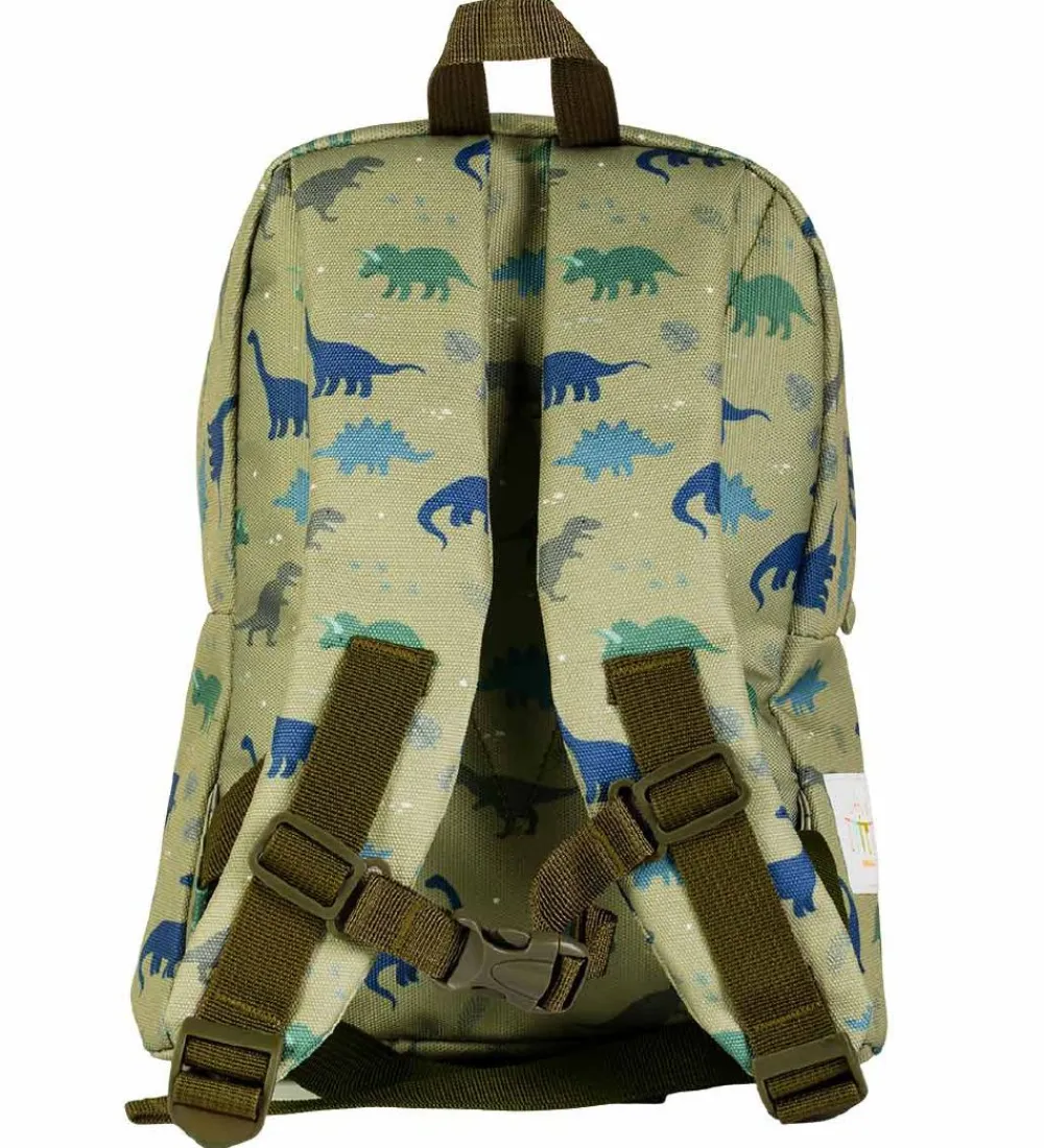 A Little Lovely Company Børnehavetasker*Børnehavetaske - Dinosaur - Grøn