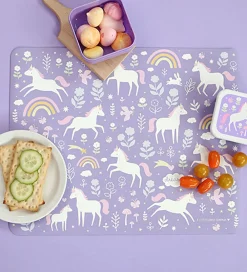 Dækkeservietter-A Little Lovely Company Dækkeserviet - Vinyl - Unicorn Dreams