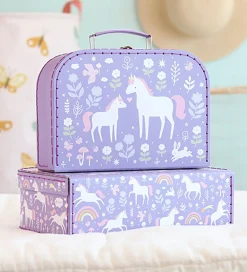 Legekufferter|Opbevaring-A Little Lovely Company Kuffertsæt - 2 stk. - 29x20/25,5x18 cm -