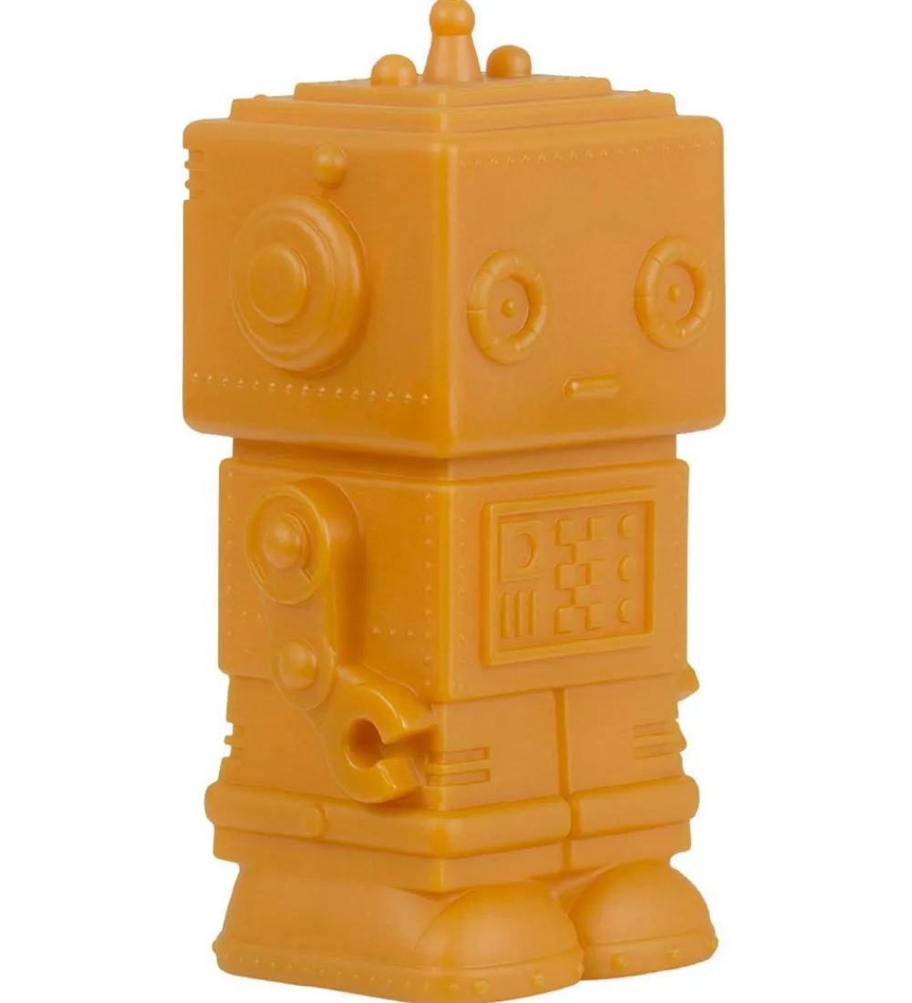 A Little Lovely Company Natlamper|Fritstående Lamper*Lampe - 14 cm - Robot - Aztec Gold