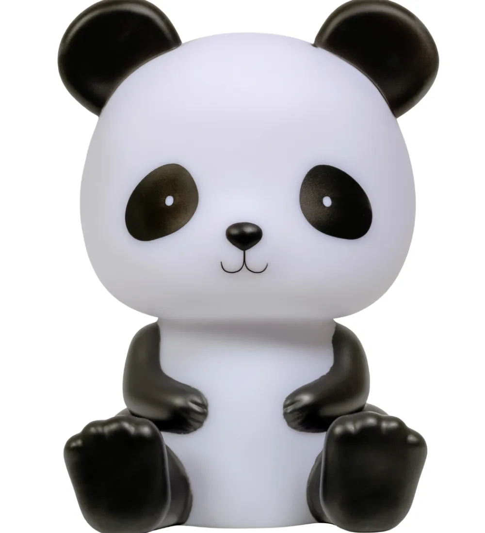 A Little Lovely Company Natlamper*Natlampe - Panda - 19 cm - Sort/Hvid