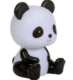 A Little Lovely Company Natlamper*Natlampe - Panda - 19 cm - Sort/Hvid