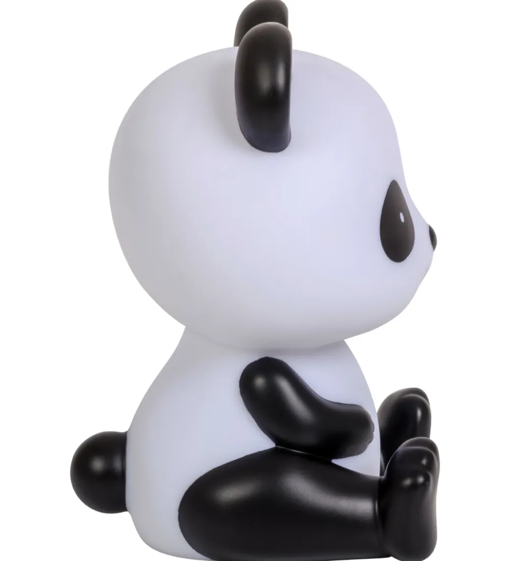 A Little Lovely Company Natlamper*Natlampe - Panda - 19 cm - Sort/Hvid