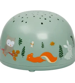 Natlamper|Fritstående Lamper-A Little Lovely Company Projektørlampe - 14x9 cm - Forest Fri