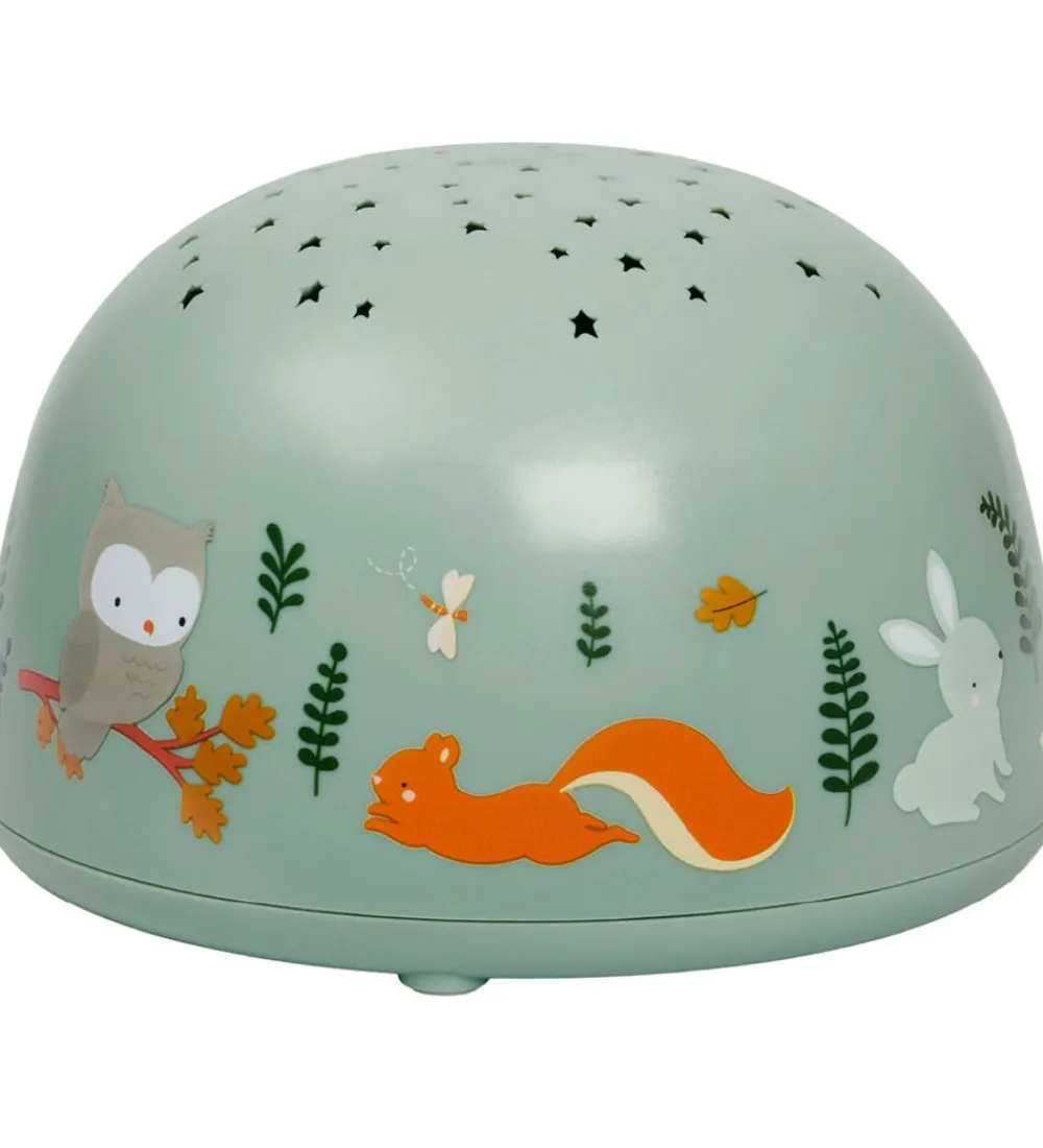 Natlamper|Fritstående Lamper-A Little Lovely Company Projektørlampe - 14x9 cm - Forest Fri