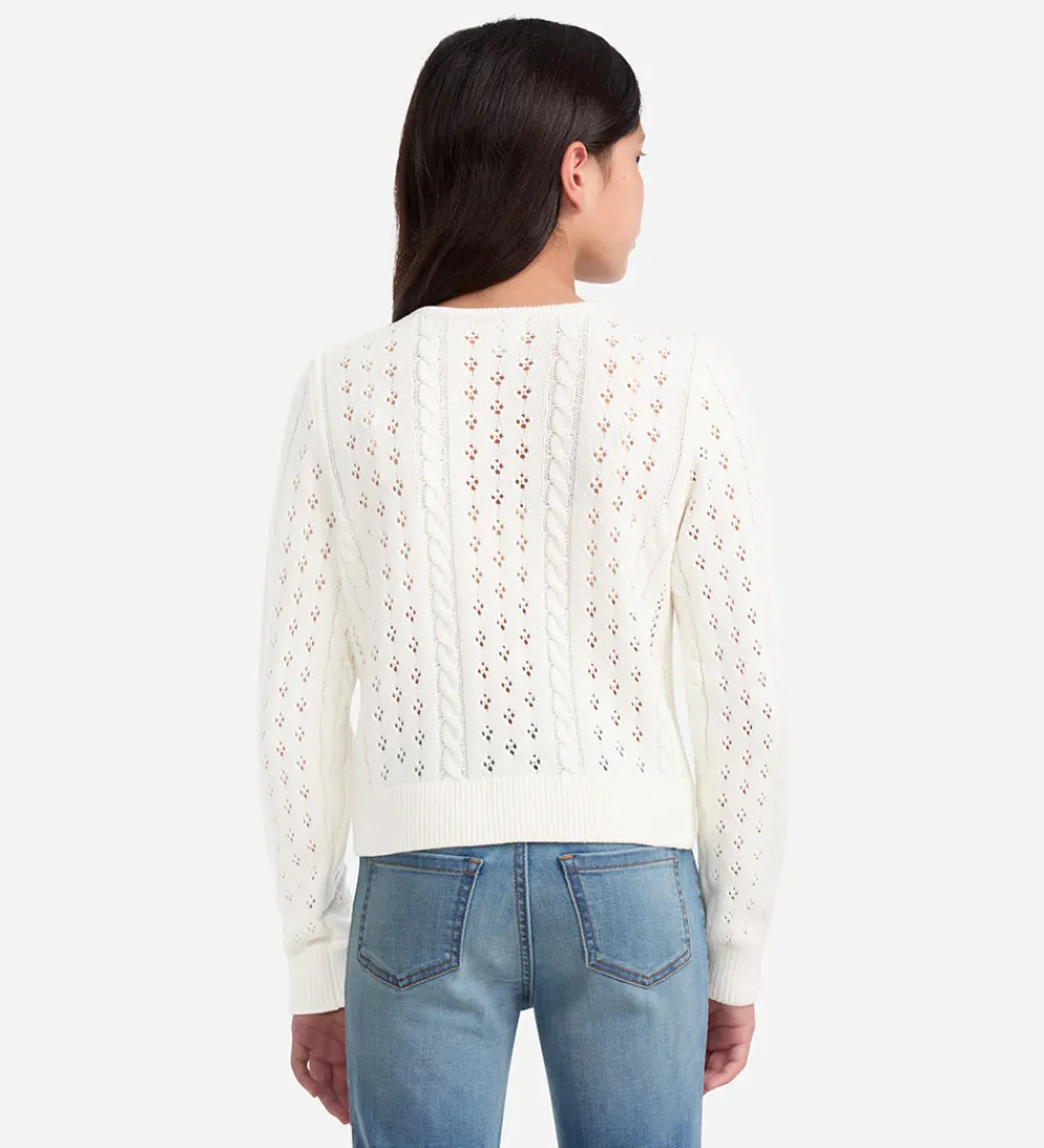 Striktrøjer-Abercrombie & Fitch Cardigan - Strik - Jet Stream m. Hulmønster