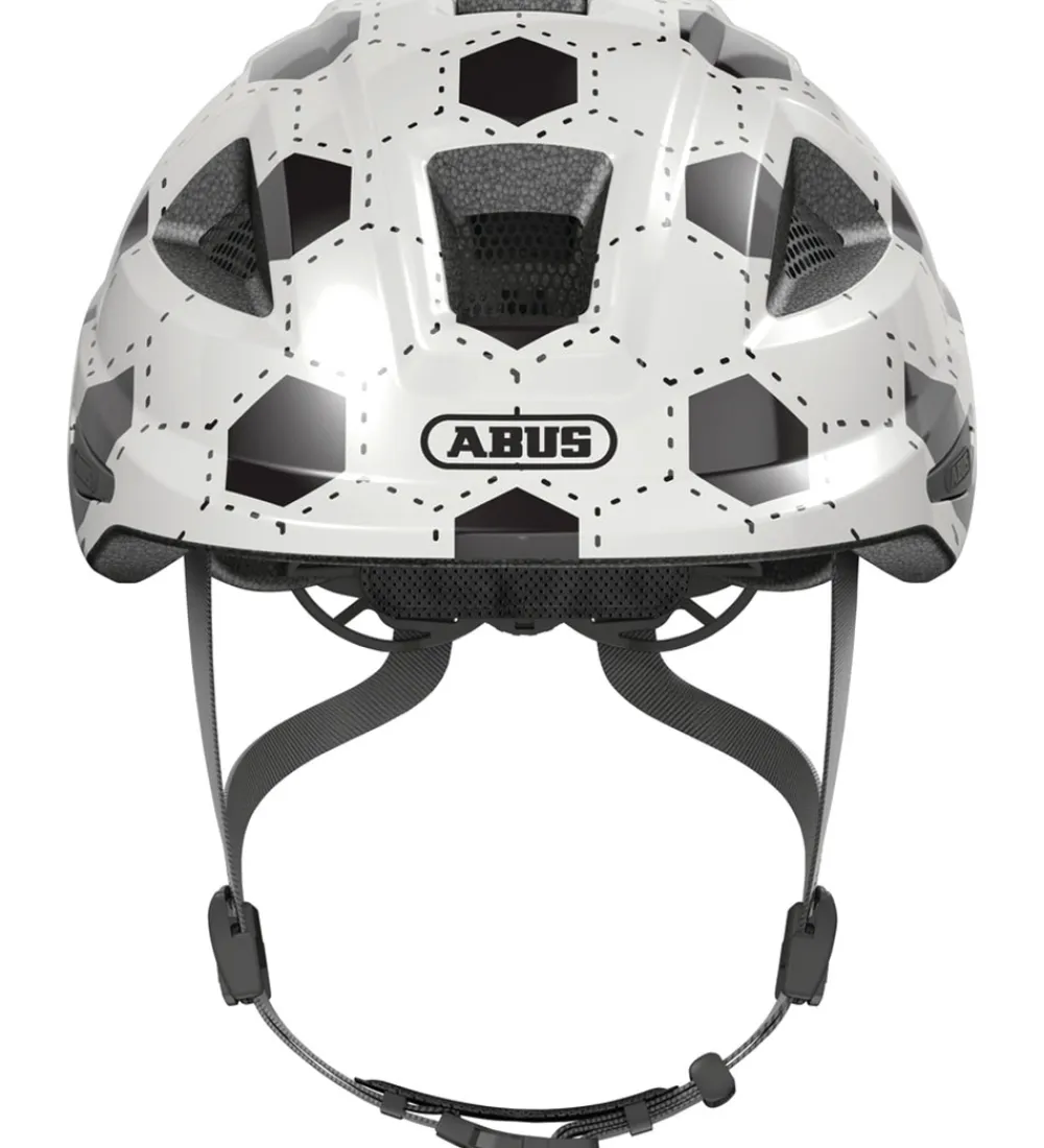 Abus Børnesikkerhed|Cykelhjelme*Cykelhjelm - Anuky 2.0 - White Football