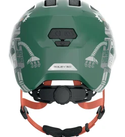 Abus Børnesikkerhed|Cykelhjelme*Cykelhjelm - Smiley 3.0 - Green Robo