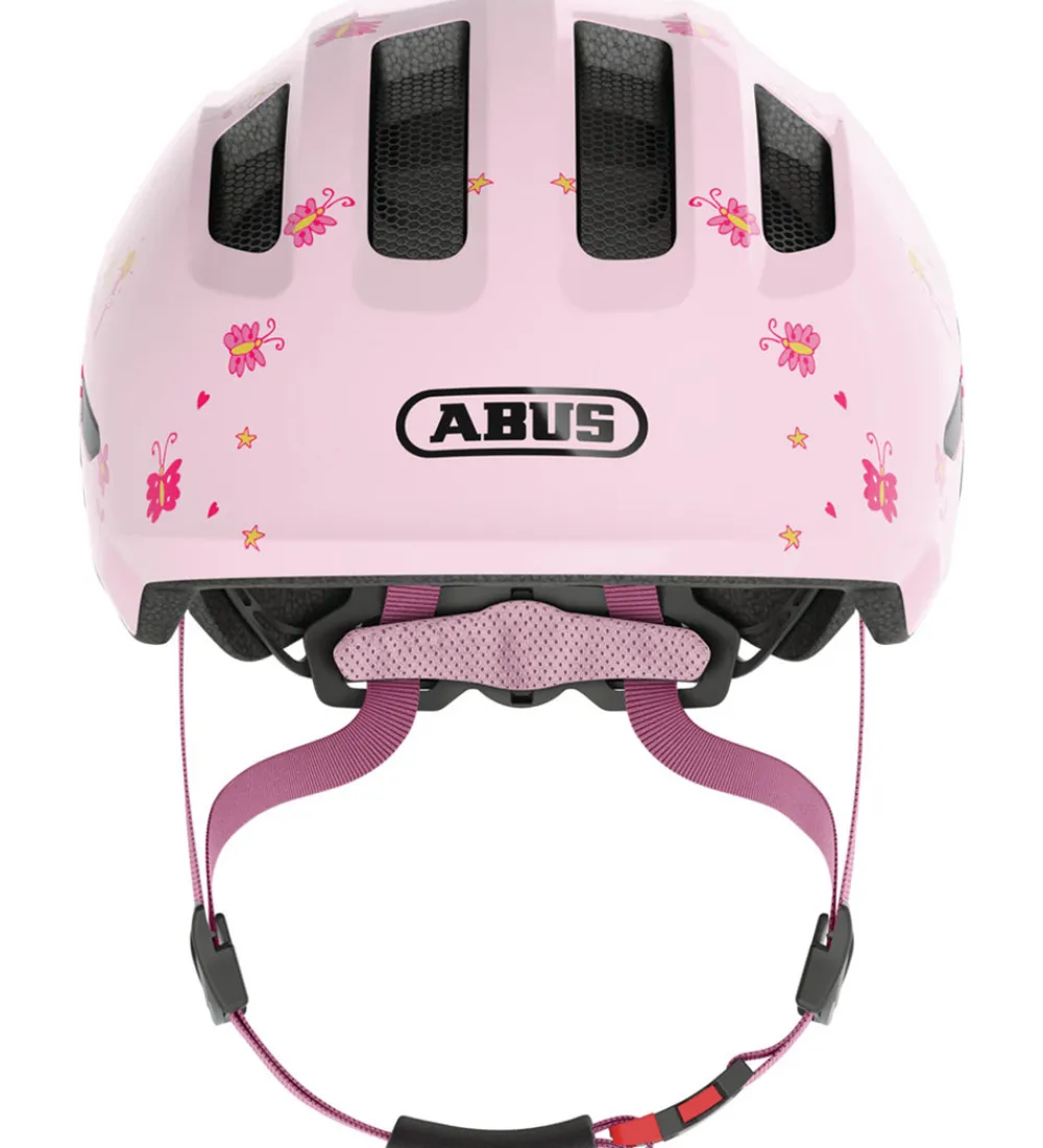 Abus Børnesikkerhed|Cykelhjelme*Cykelhjelm - Smiley 3.0 - Rose Princess