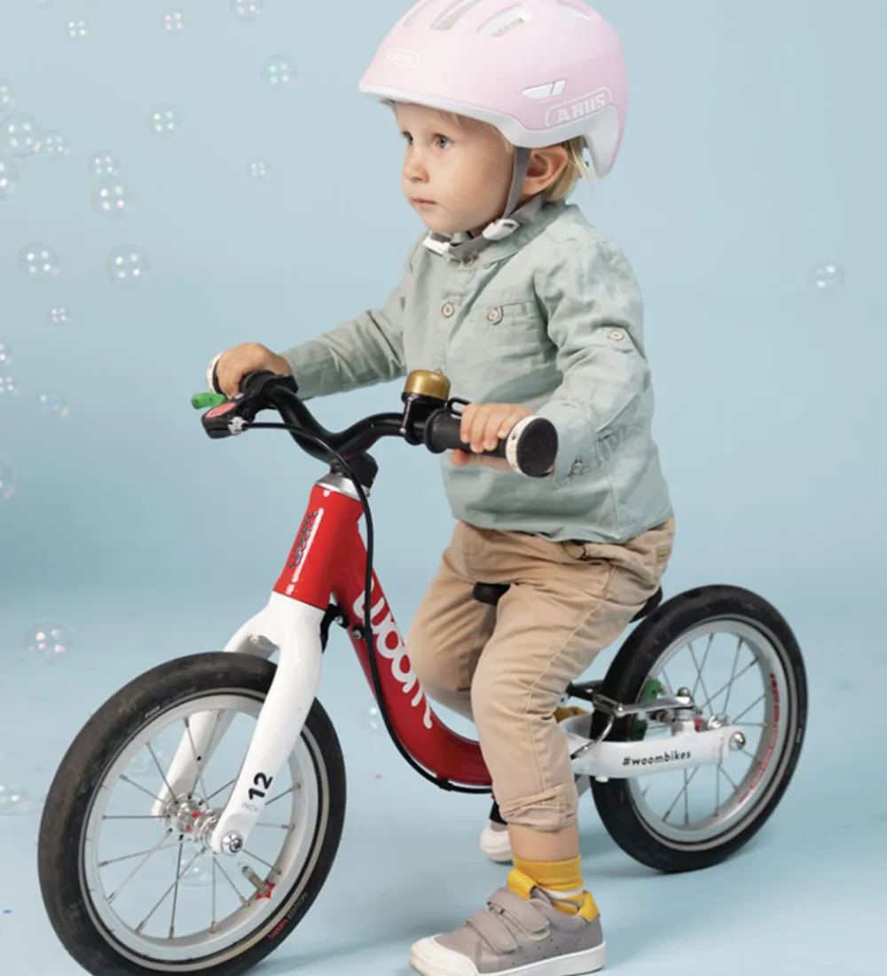 Børnesikkerhed|Cykelhjelme-Abus Cykelhjelm - Smiley 3.0 Ace Led - Pure Rose