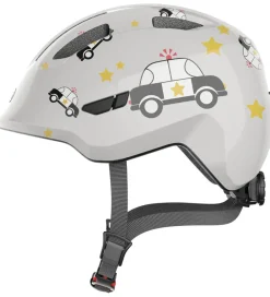 Børnesikkerhed|Cykelhjelme-Abus Cykelhjelm - Smiley 3.0 - Grey Police