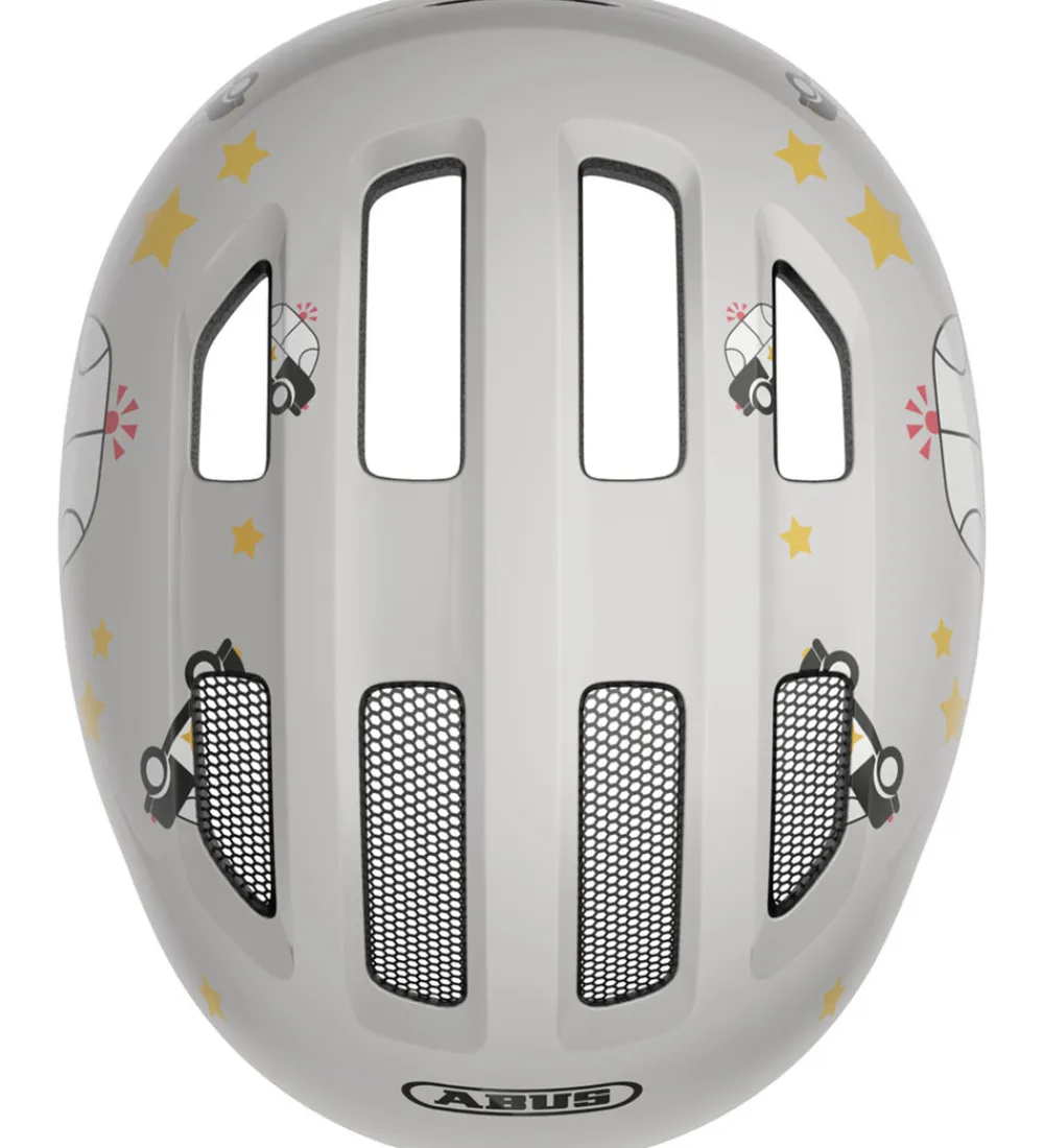 Børnesikkerhed|Cykelhjelme-Abus Cykelhjelm - Smiley 3.0 - Grey Police