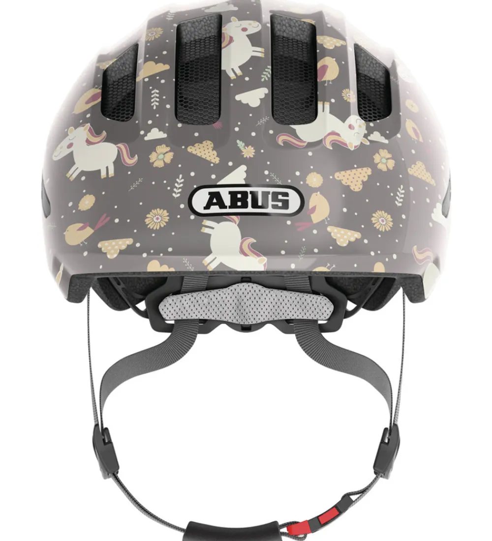 Børnesikkerhed|Cykelhjelme-Abus Cykelhjelm - Smiley 3.0 - Grey Horse