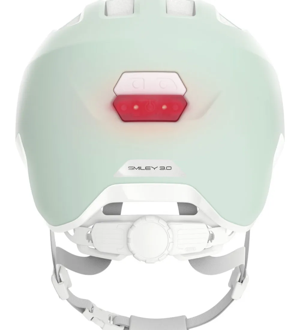 Børnesikkerhed|Cykelhjelme-Abus Cykelhjelm - Smiley 3.0 Ace Led - Pure Mint