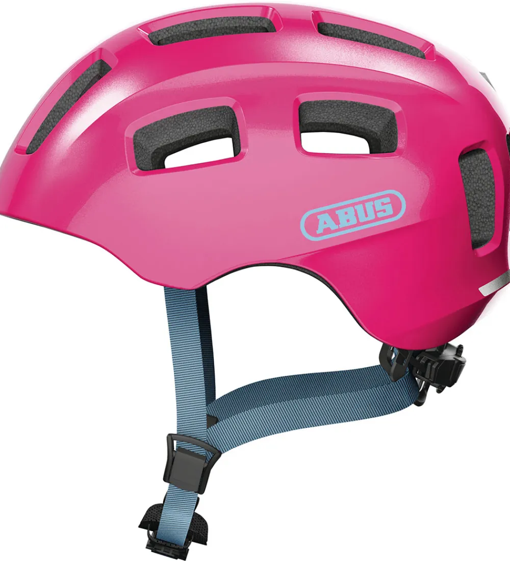 Børnesikkerhed|Cykelhjelme-Abus Cykelhjelm - Youn-I 2.0 - Sparkling Pink