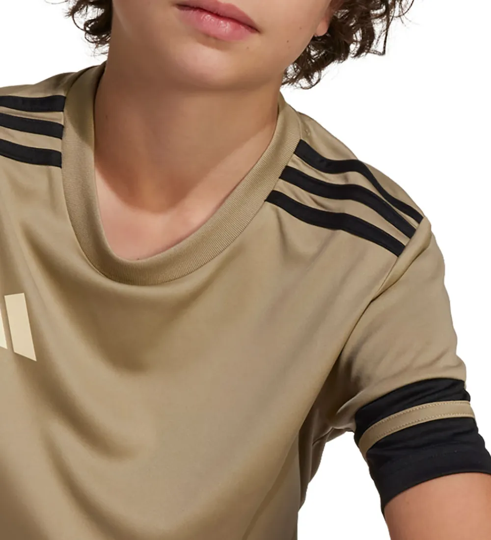 adidas Performance T-Shirts Og Toppe*adidad Performance T-shirt - Squadra25 - Blanch Cargo/Sort/Warm