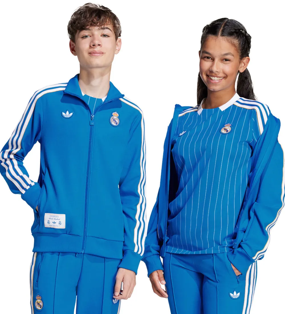 adidas Originals Fodbold*Cardigan - Real Madrid - Blue Bird/Hvid