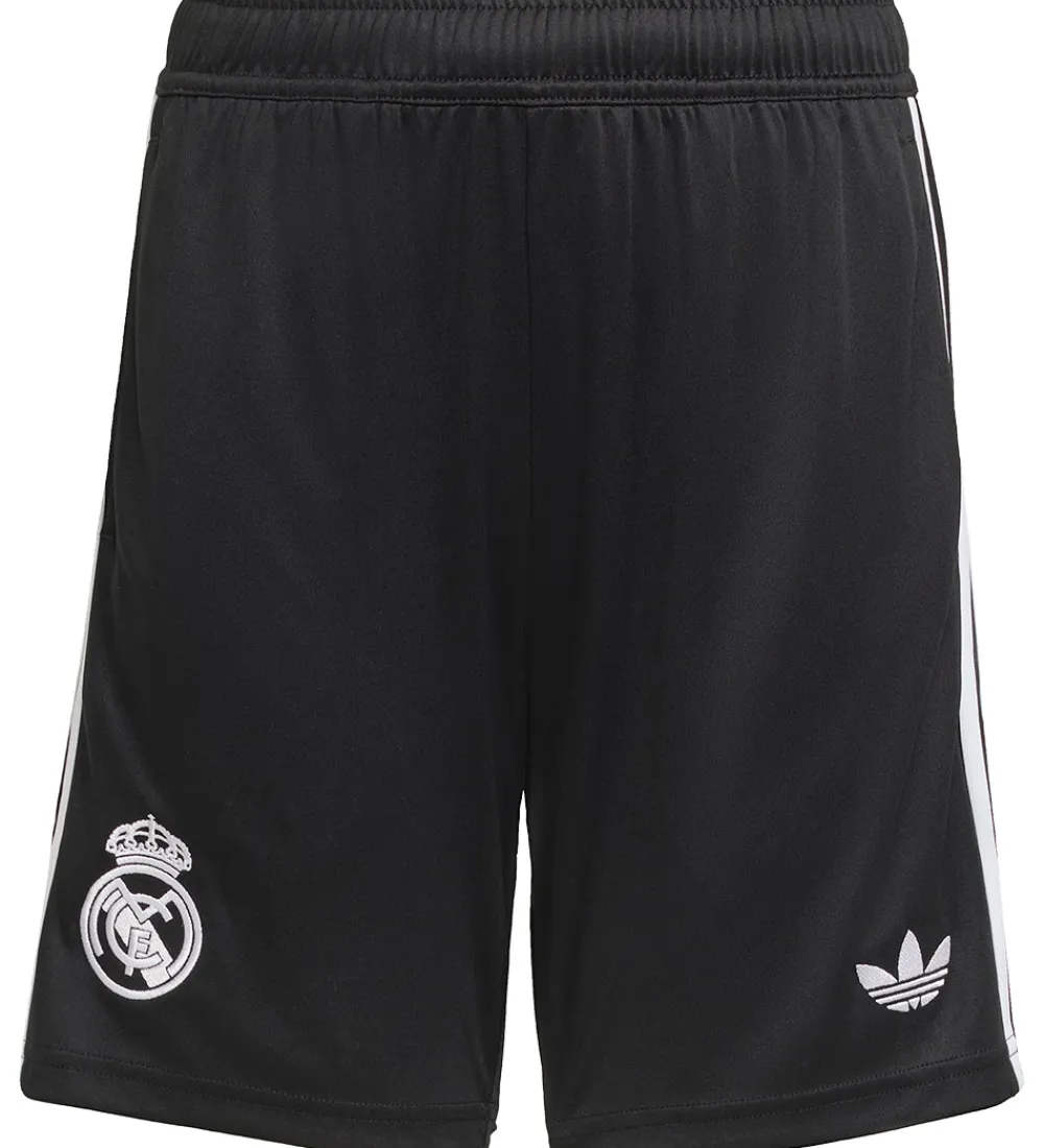 Fodboldtrøjer|Fodboldshorts-adidas Originals Fodboldsæt - Real Madrid 3. Målmand - Sort