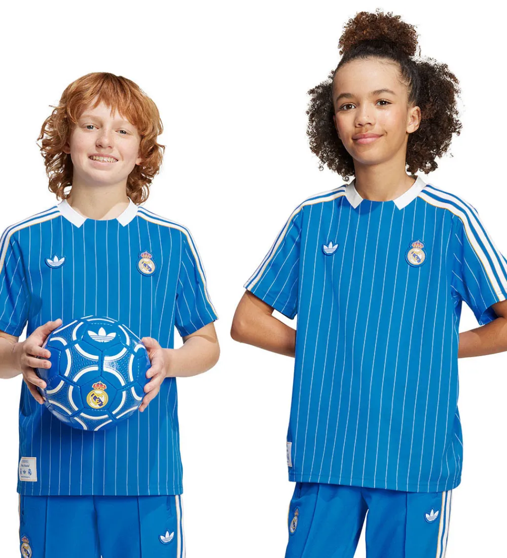 Fodboldtrøjer|Fodbold-adidas Originals Fodboldtrøje - Real Madrid - BLUBIR/WHITE