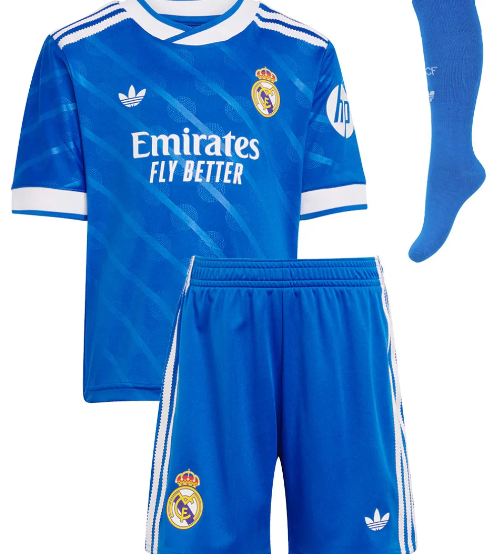adidas Originals Fodboldtrøjer|Fodboldshorts*Fodboldtrøje - Real 3 Mini - BLUBIR