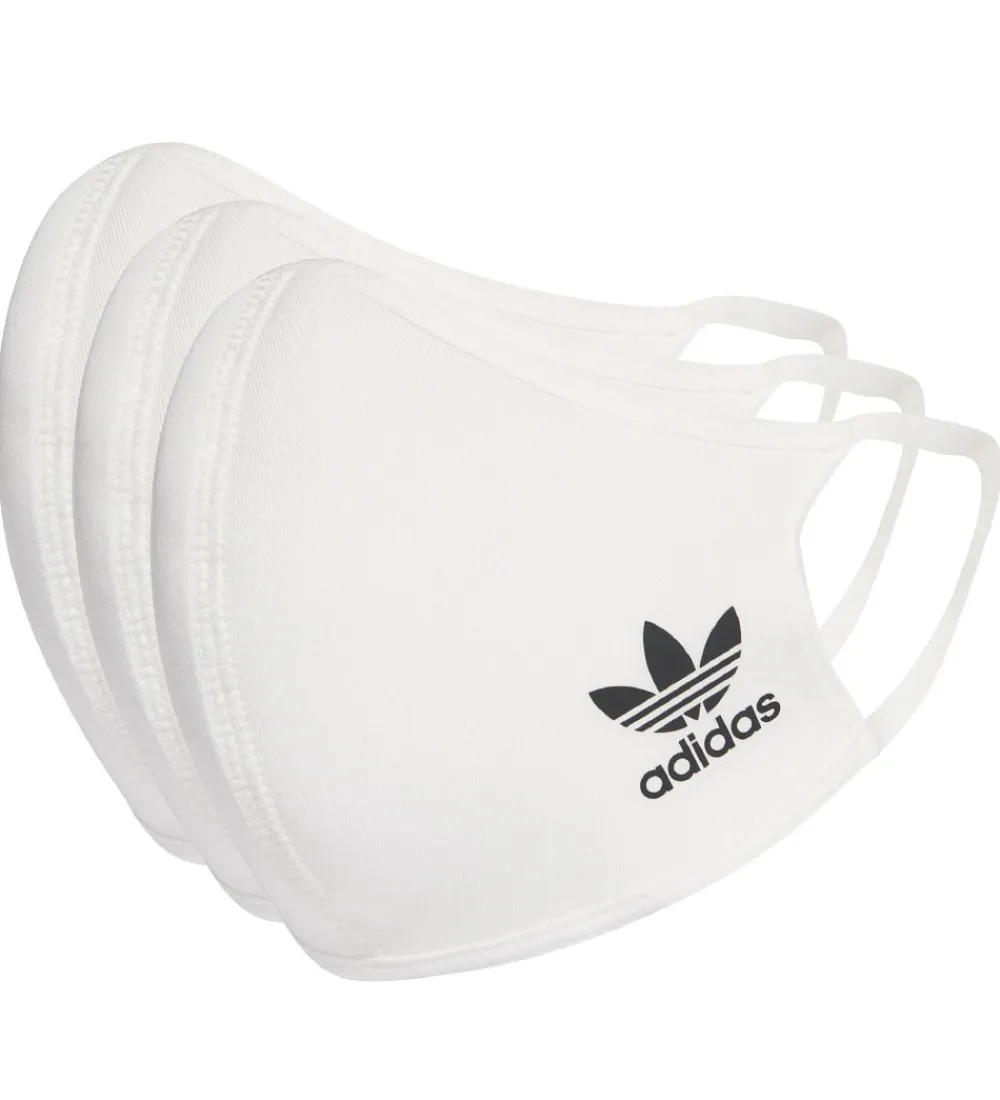 Mundbind-adidas Originals Mundbind - 3-pak - Hvid m. Logo