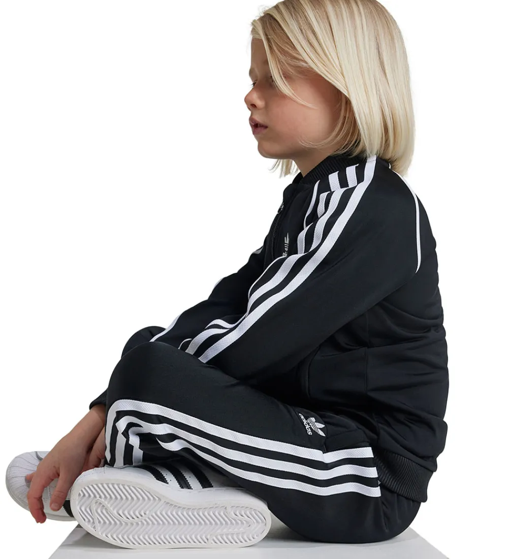 Træningssæt-adidas Originals Træningssæt - Sort m. Hvid