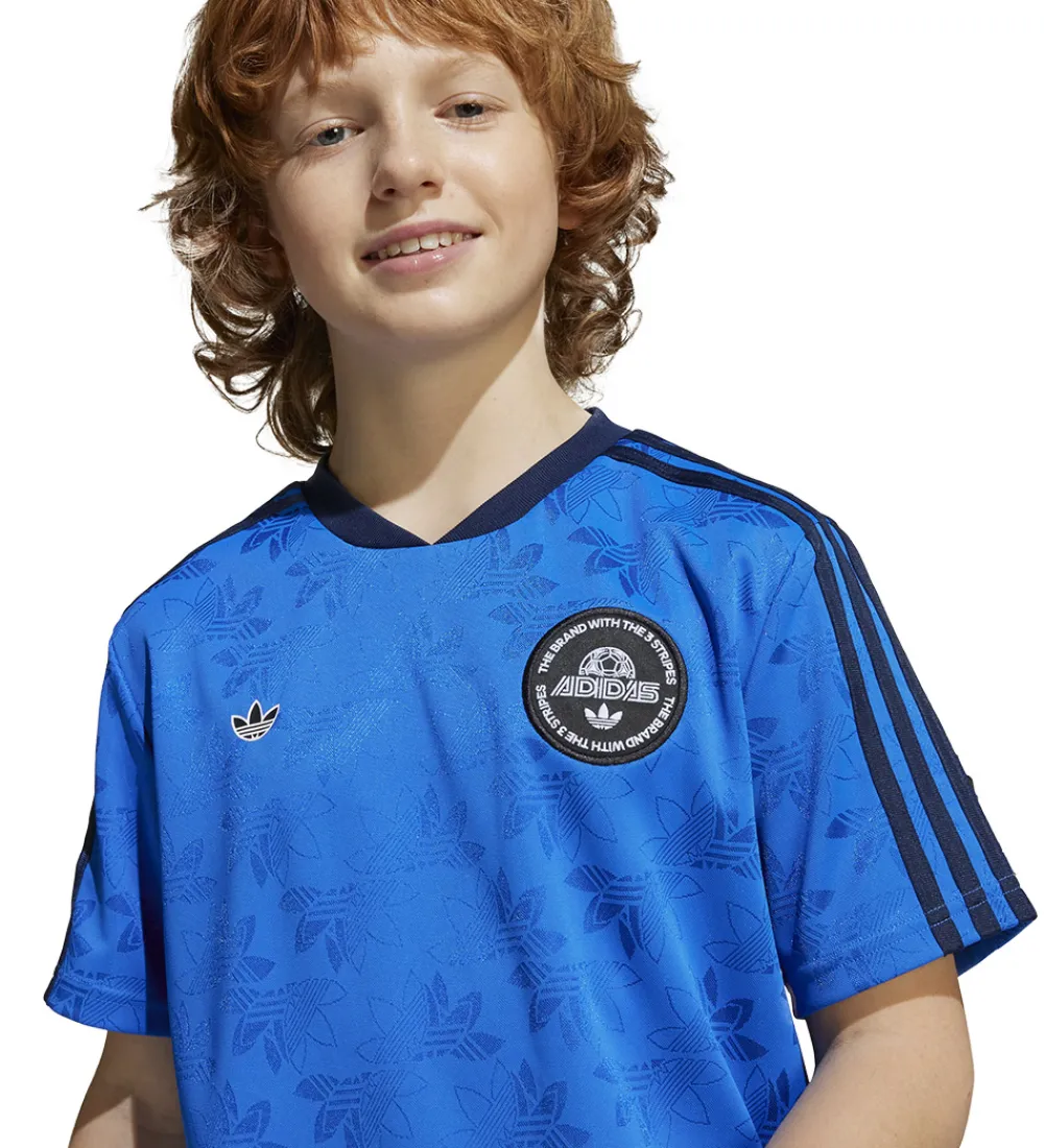 T-Shirts Og Toppe|Træning Og Gymnastik-adidas Originals T-shirt - Blå m. Logoer
