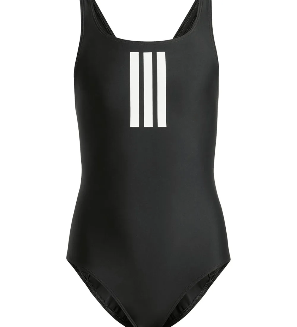 Basis-adidas Performance Badedragt - 3S MID SUIT GY - Sort/Hvid
