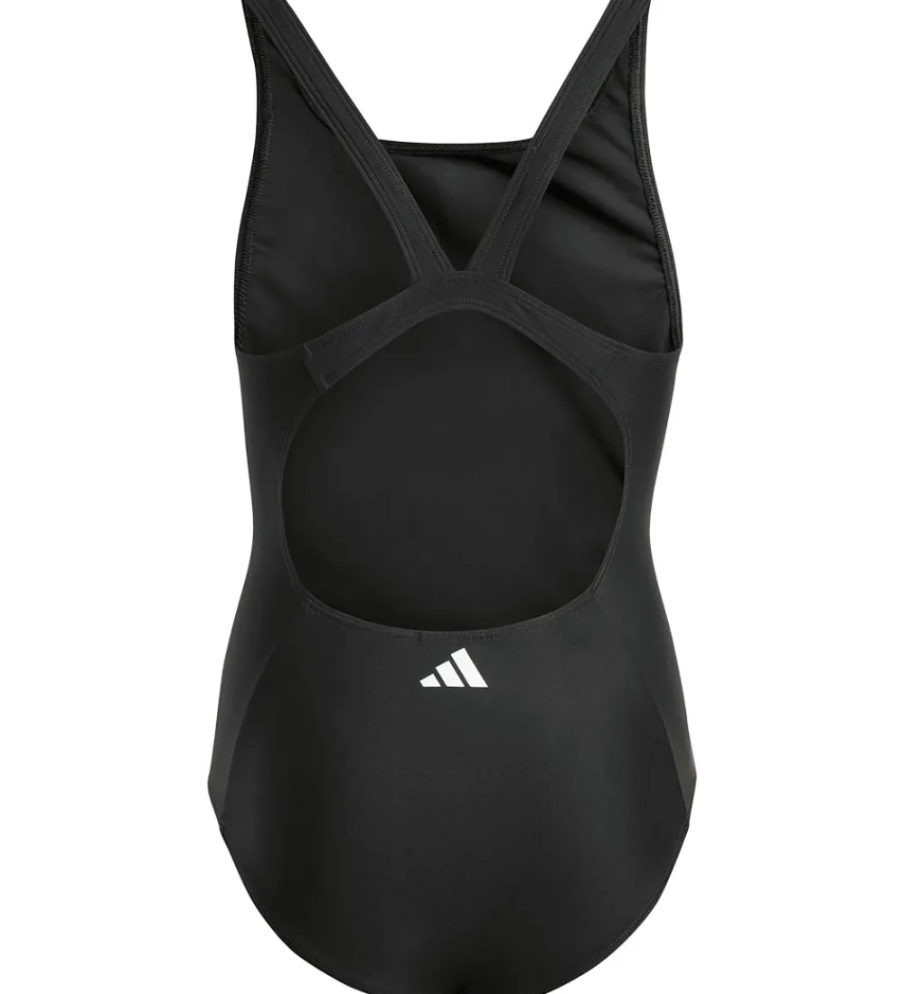 Basis-adidas Performance Badedragt - 3S MID SUIT GY - Sort/Hvid