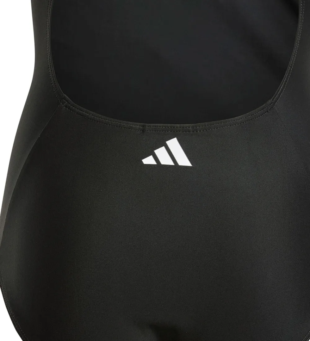 Basis-adidas Performance Badedragt - 3S MID SUIT GY - Sort/Hvid