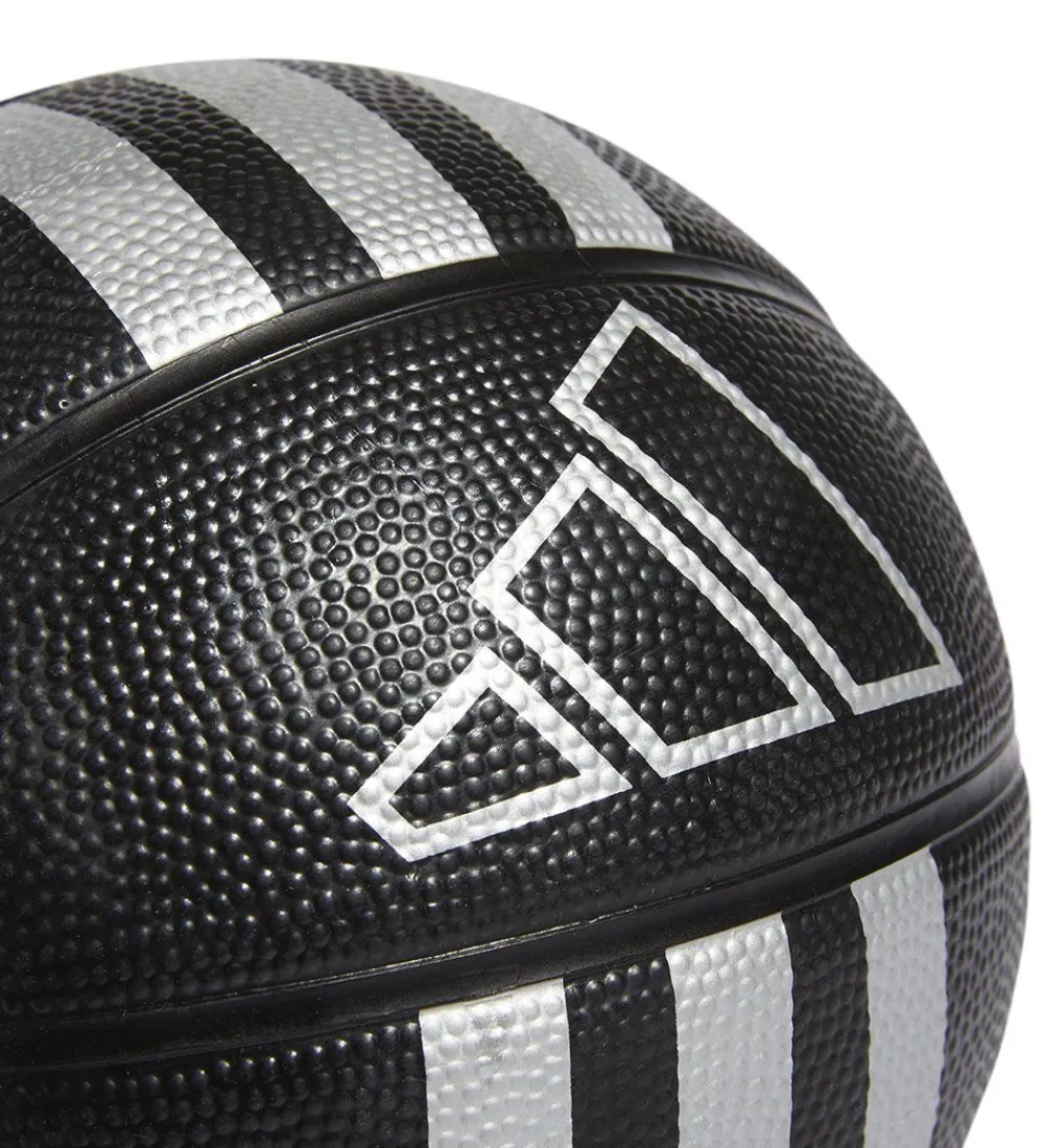 adidas Performance Bolde*Basketbold - Str. 3 - Mini - Sort/Sølv