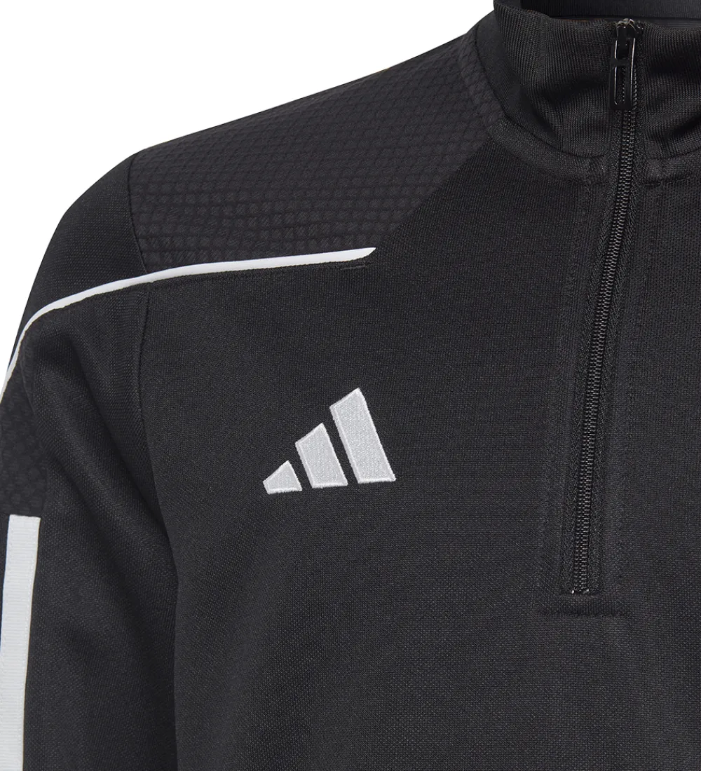 T-Shirts Og Toppe-adidas Performance Bluse - Tiro 23 Leauge - Sort/Hvid m. Lynlås
