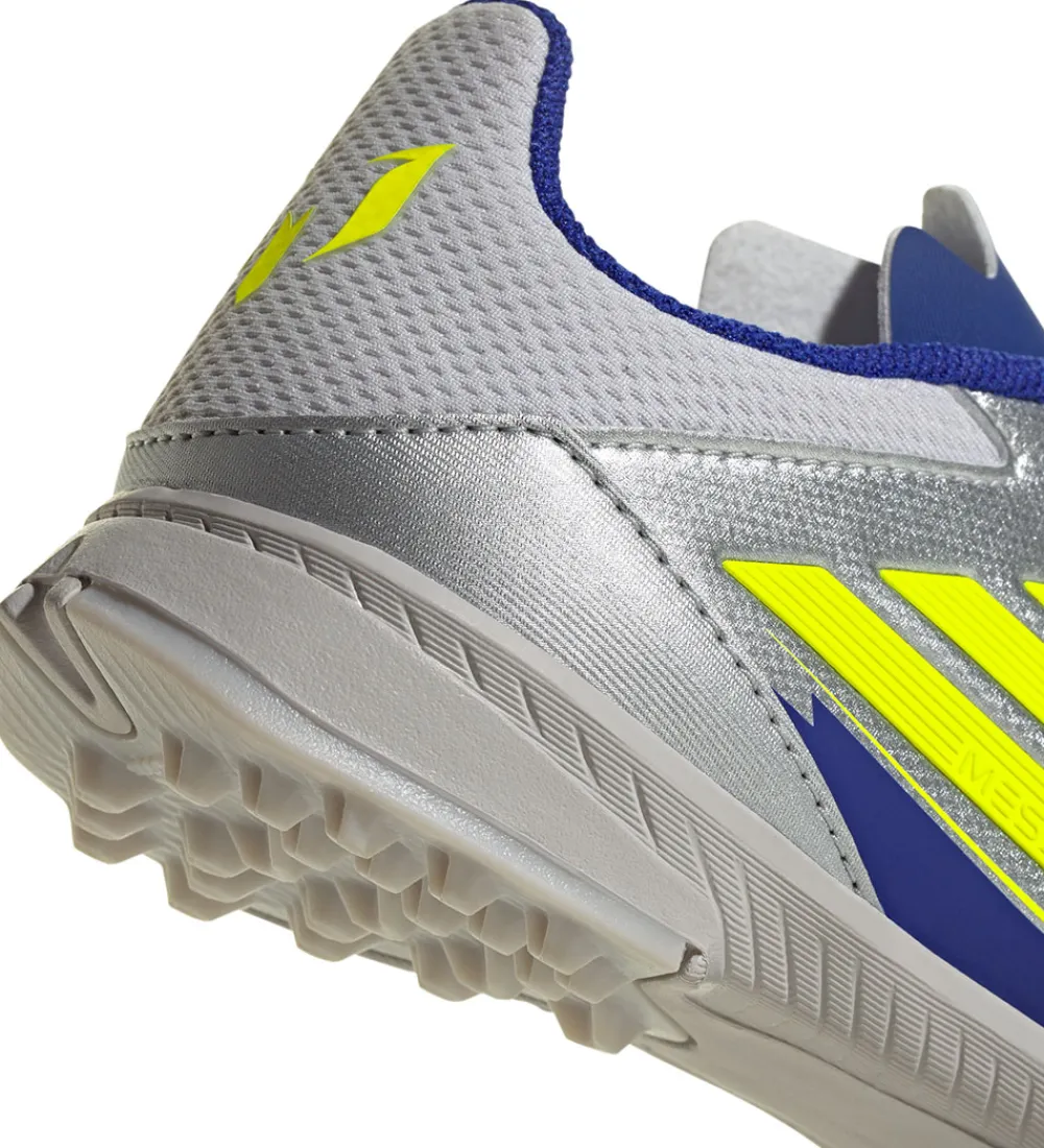 Fodboldstøvler - Grus (Tf)-adidas Performance fodboldstøvler - F50 League TF J Messi - Silv