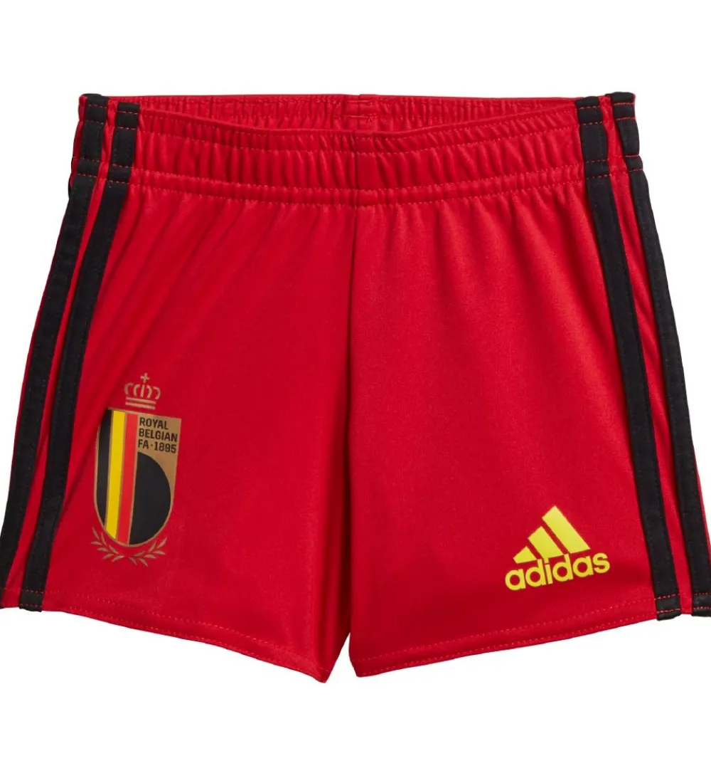 adidas Performance Fodboldtrøjer|Fodboldshorts*Fodboldsæt - Belgien - Rød/Sort
