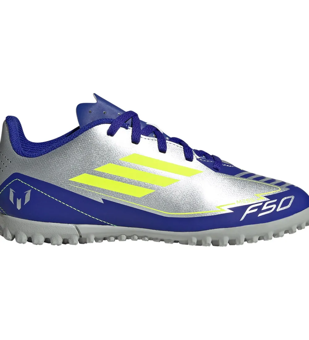 adidas Performance Fodboldstøvler - Grus (Tf)*fodboldstøvler - F50 Club TF J Messi - Silvmt