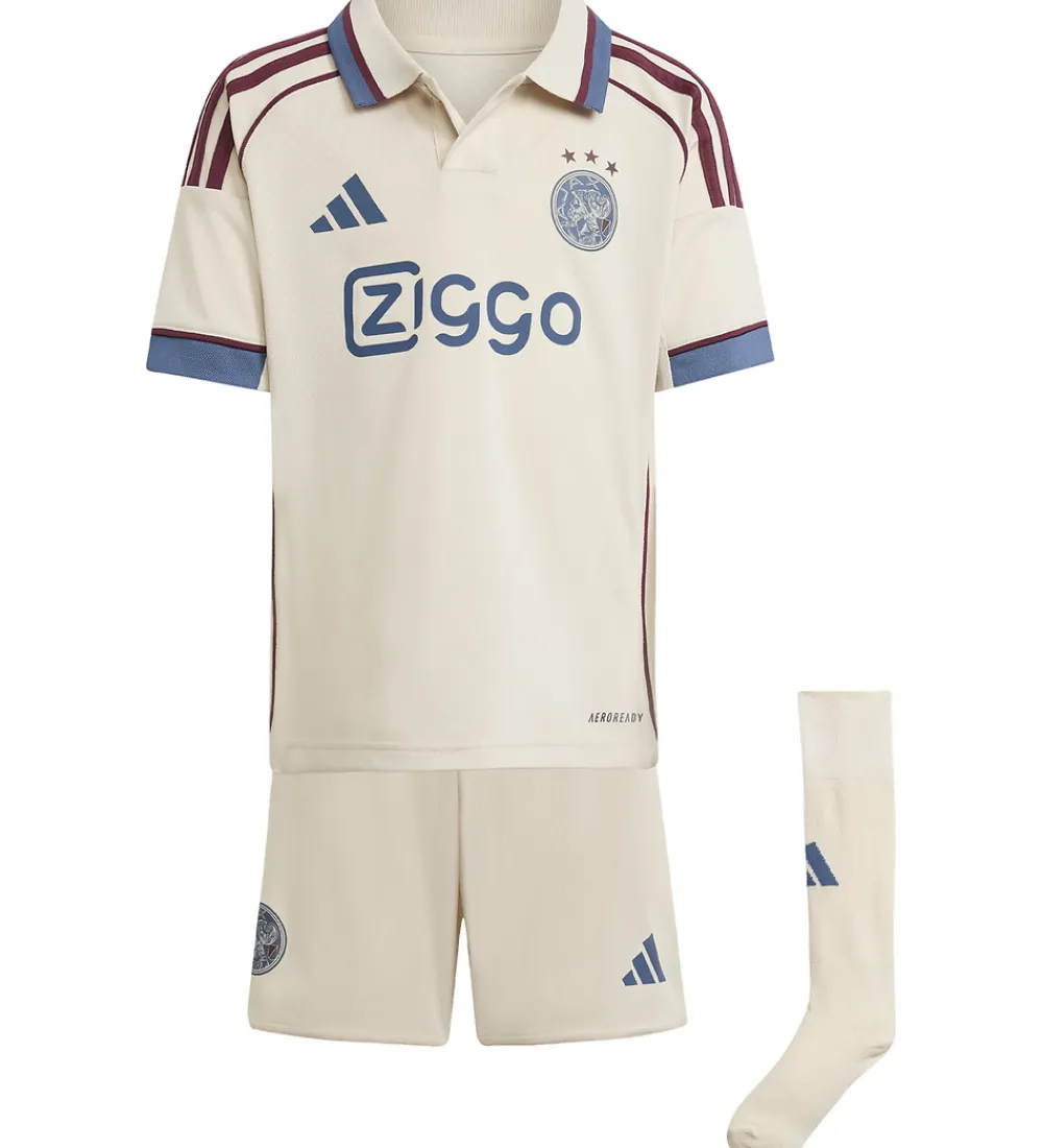 Fodboldtrøjer|Fodboldshorts-adidas Performance Fodboldsæt - Ajax Amsterdam 3. Sæt - Halo Ivo