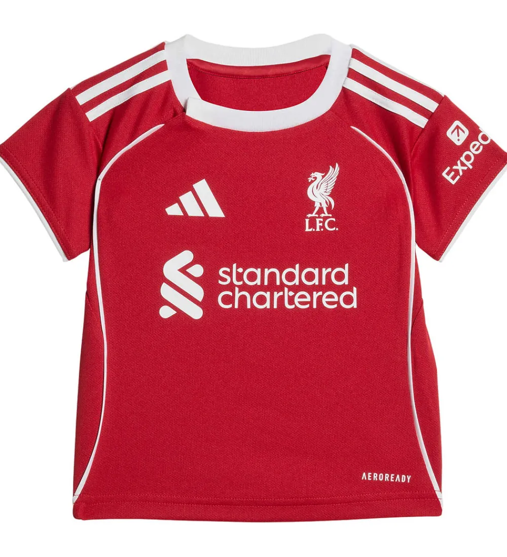 Fodboldtrøjer|Fodboldshorts-adidas Performance Fodboldsæt - Liverpool 25/26 Hjemmebane - Str