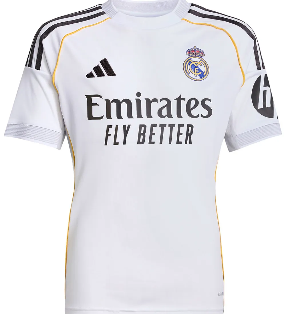 Fodboldtrøjer|Fodbold-adidas Performance Fodboldtrøje - Real Madrid - Hvid m. Logo