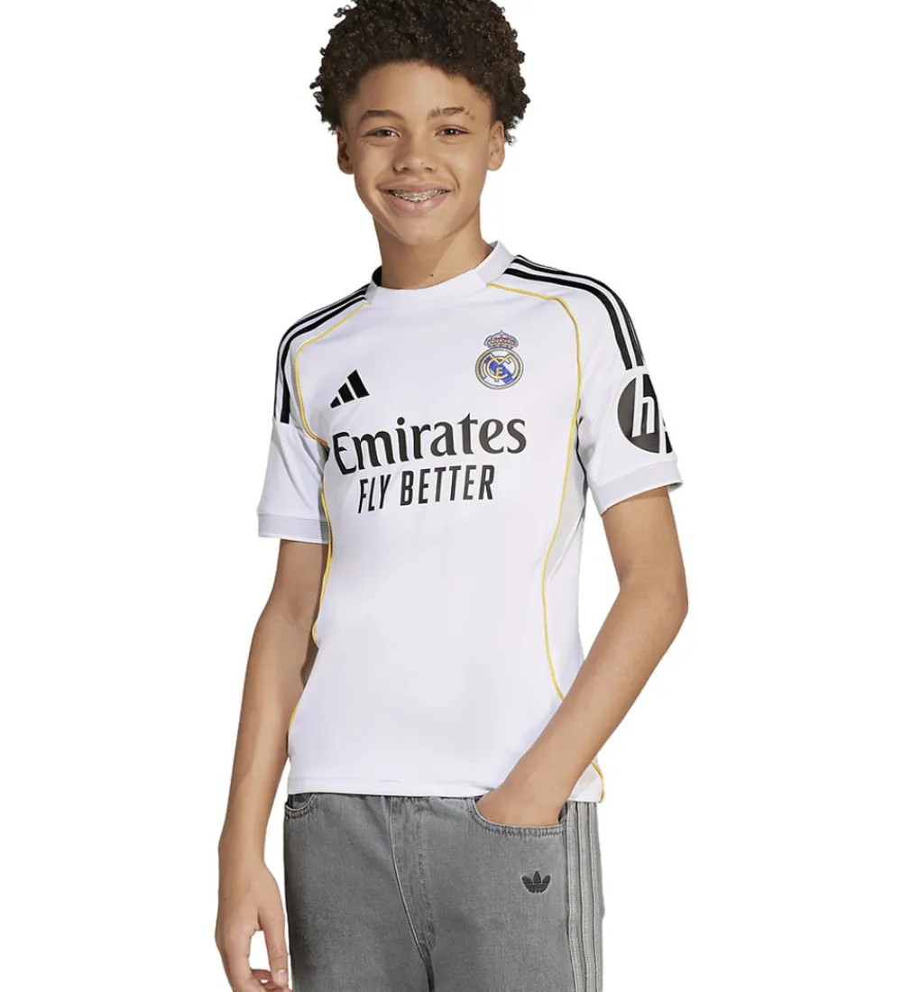 Fodboldtrøjer|Fodbold-adidas Performance Fodboldtrøje - Real Madrid - Hvid m. Logo