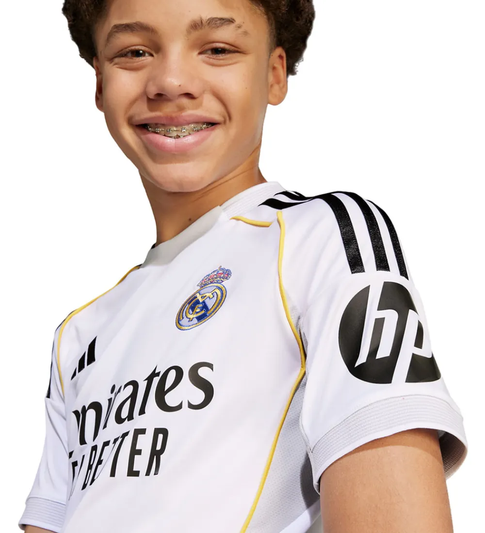 Fodboldtrøjer|Fodbold-adidas Performance Fodboldtrøje - Real Madrid - Hvid m. Logo