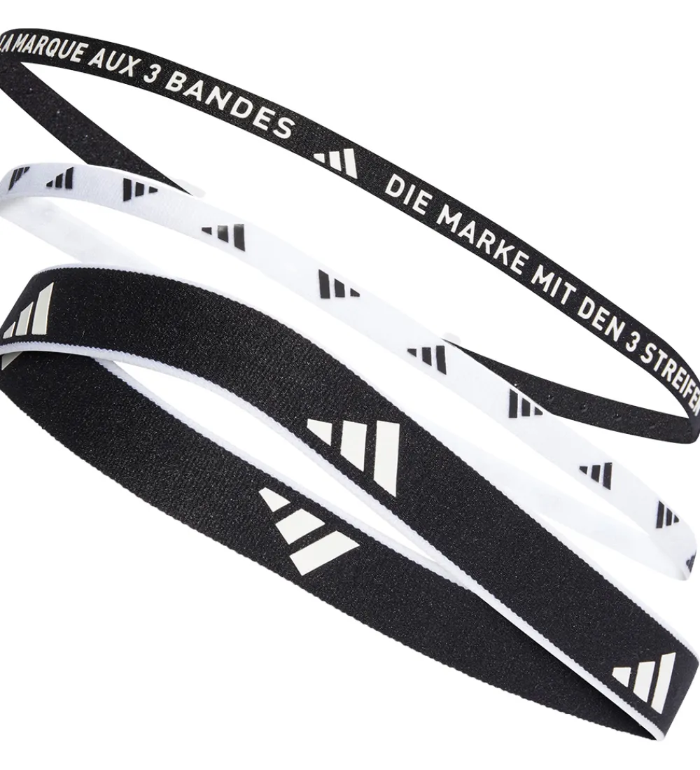 adidas Performance Hårbånd*Hårbånd - 3-pak - Sort/Hvid
