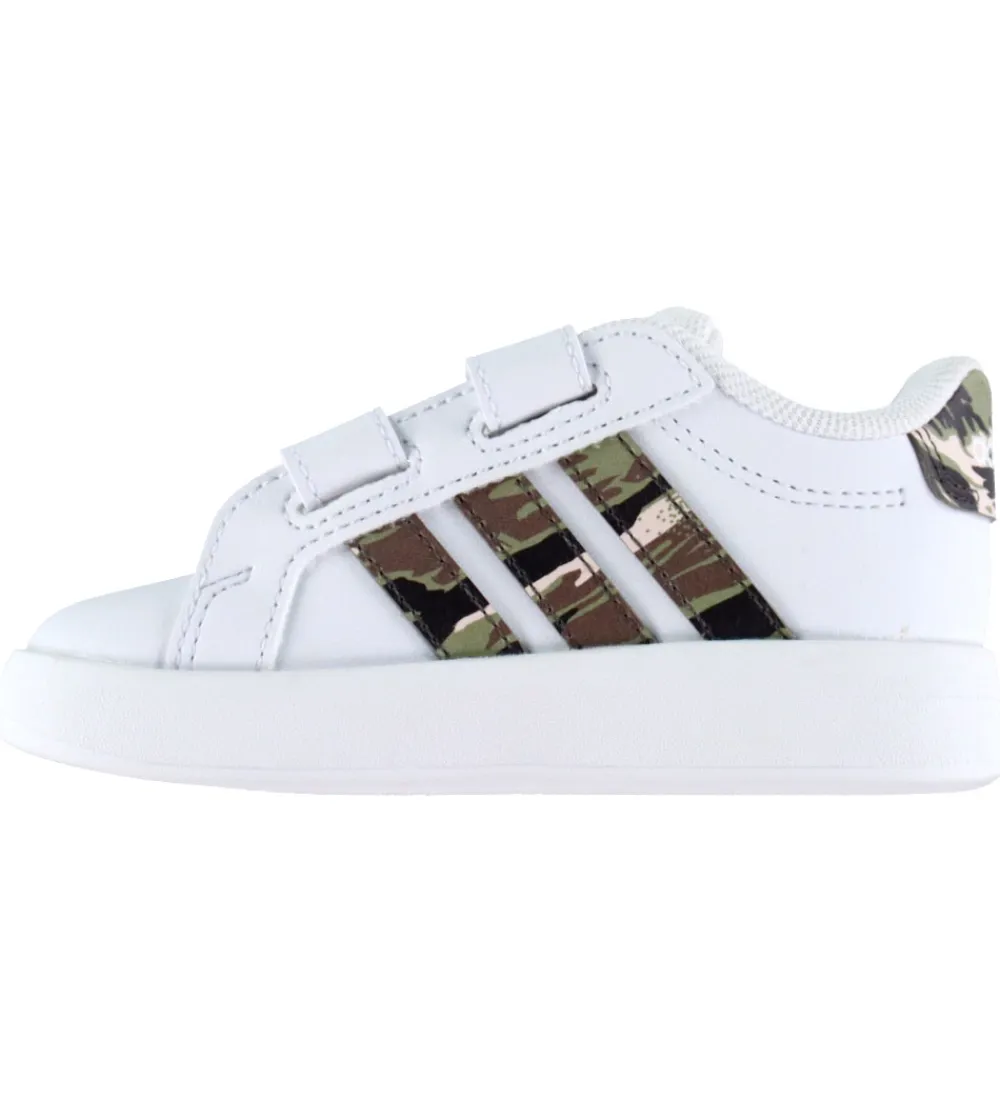Sneakers|Børnesko Og Babysko-adidas Performance sko - Grand Court 3.0 CF - Ftwwht/Tengrn/Cbla