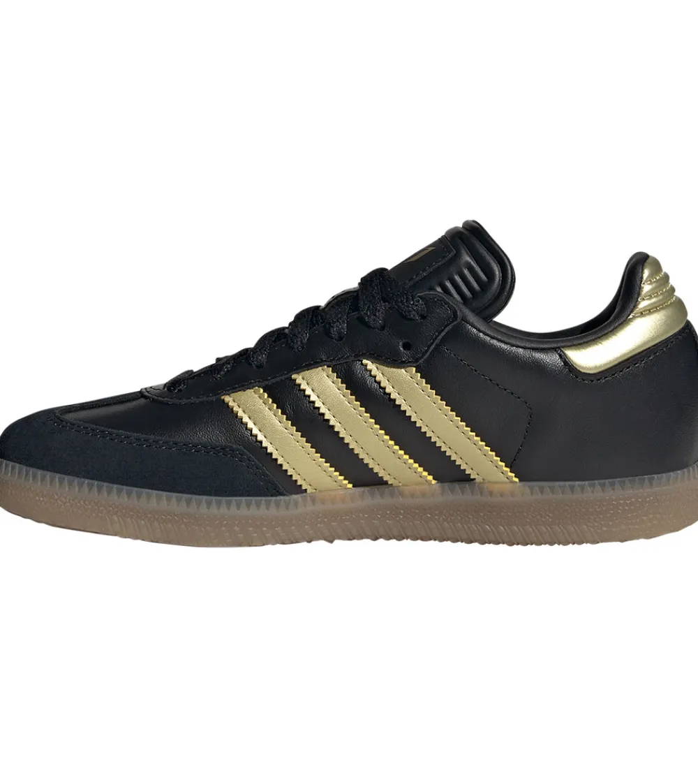 Indendørssko|Fodboldstøvler - Indendørs (Ic)-adidas Performance Sko - SAMBA MESSI J - CBLACK/GOLDMT/GUM4