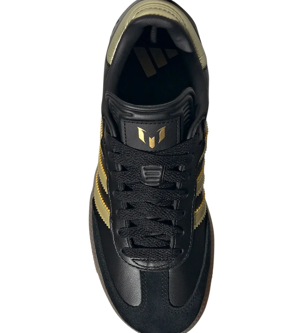 Indendørssko|Fodboldstøvler - Indendørs (Ic)-adidas Performance Sko - SAMBA MESSI J - CBLACK/GOLDMT/GUM4