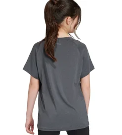 adidas Performance T-Shirts Og Toppe*T- shirt - JG Tee Lux - Grå Meleret