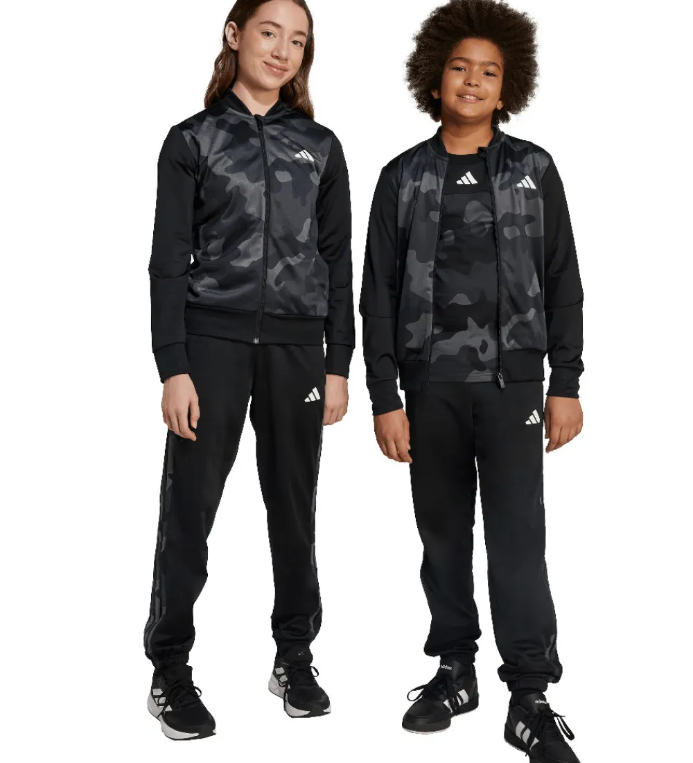 adidas Performance Træningssæt*Træningssæt - Camouflage - Sort/Hvid