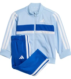 Træningssæt-adidas Performance Træningssæt - I 3S Tib TS - Globlu/White/Royb