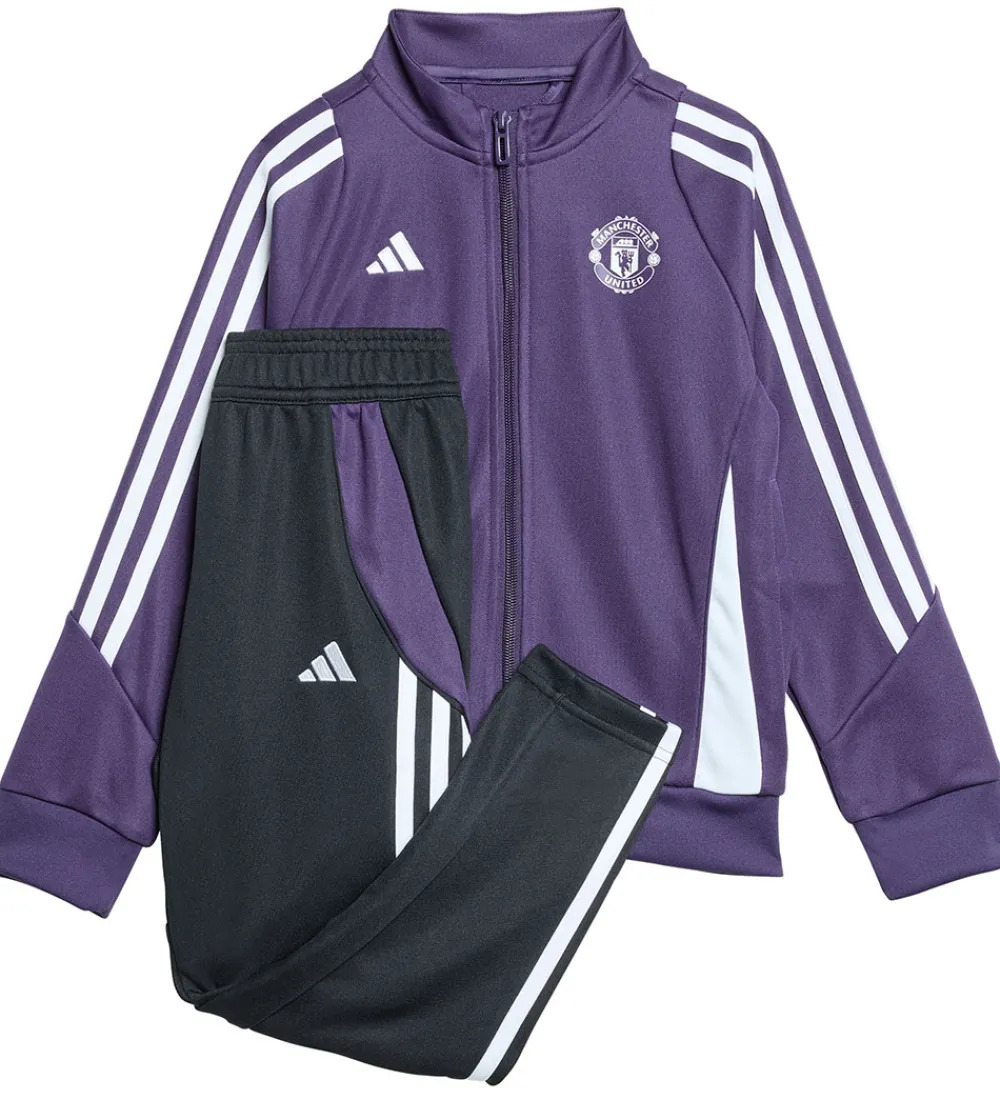 adidas Performance Træningssæt*Træningssæt - MUFC TK SUIT I - Aurplu/Sort